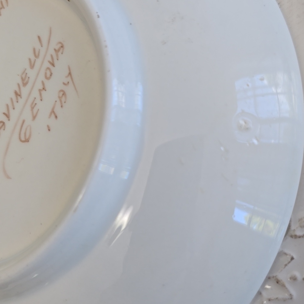 Portrait Lady L. Tournabuoni Genova Italy Decorative Ceramic Plate - Picture 13 of 14